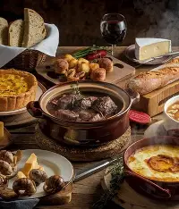 French cuisine plate